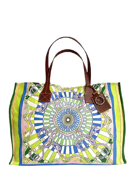 TOTE BAG SMALL: FIRENZE: LIME