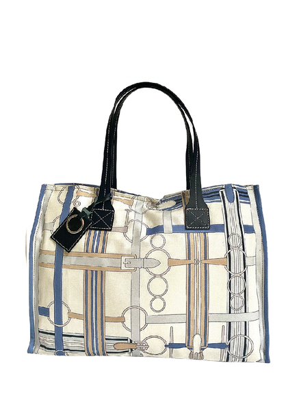 TOTE BAG SMALL: SIENA: BLUE