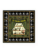PRINTED CASHMERE SCARF: CIRCUS: BLACK