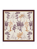 CASHMERE PRINTED SHAWL: TREES: CERISE