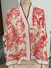 CASHMERE PRINTED PONCHO: TOILE DU JOUY-HIBISCUS