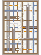 THROW  SIENA : BEIGE-ORANGE