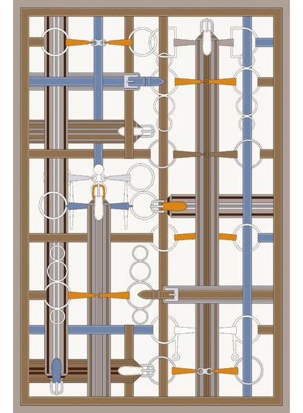 THROW  SIENA : BEIGE-ORANGE