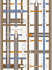 THROW  SIENA PRINT :  76 "X 52 ":  SIENA : BEIGE-ORANGE
