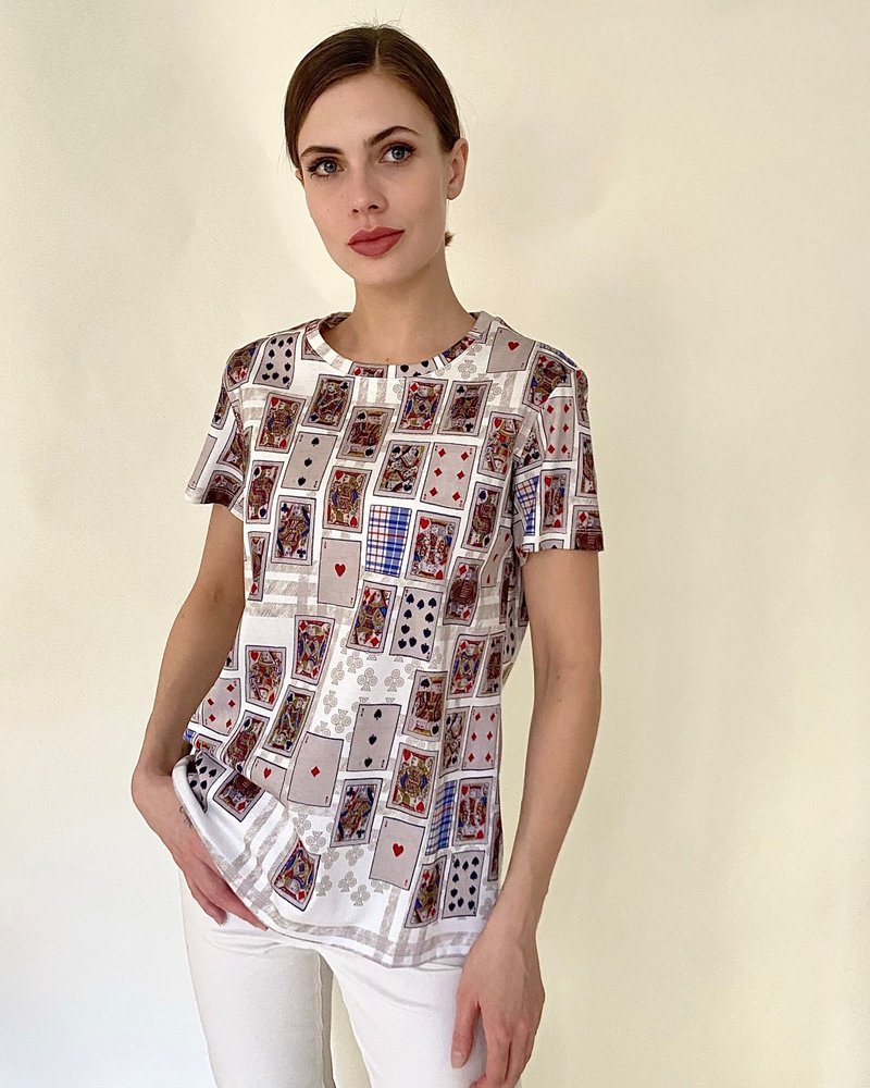 PRINTED T-SHIRT: PLAYING CARDS