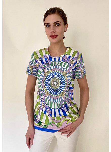 PRINTED T-SHIRT: FIRENZE-LIME