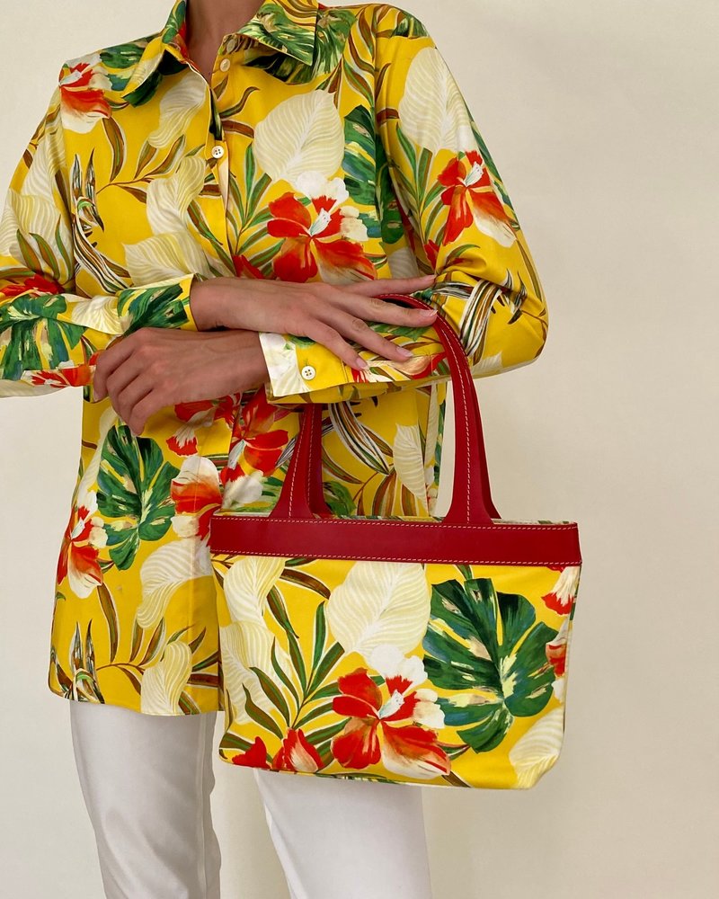 MINI HANDBAG: TROPICAL : YELLOW