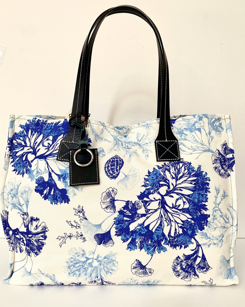 PRINTED SMALL BAG: CORAL : BLUE