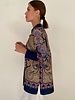 SILK PRINTED SHIRT: PAISLEY NAVY