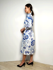 COTTON DRESS: CORAL BLUE