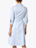 COTTON DRESS: MINI SADDLES-BLUE