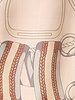 CASHMERE PRINTED PONCHO: STIRRUPS :PINK