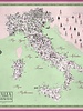 CASHMERE PRINTED SCARF: MAP OF ITALY: CELADON