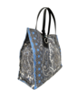 TOTE BAG SMALL: PAISLEY: LIGHT BLUE