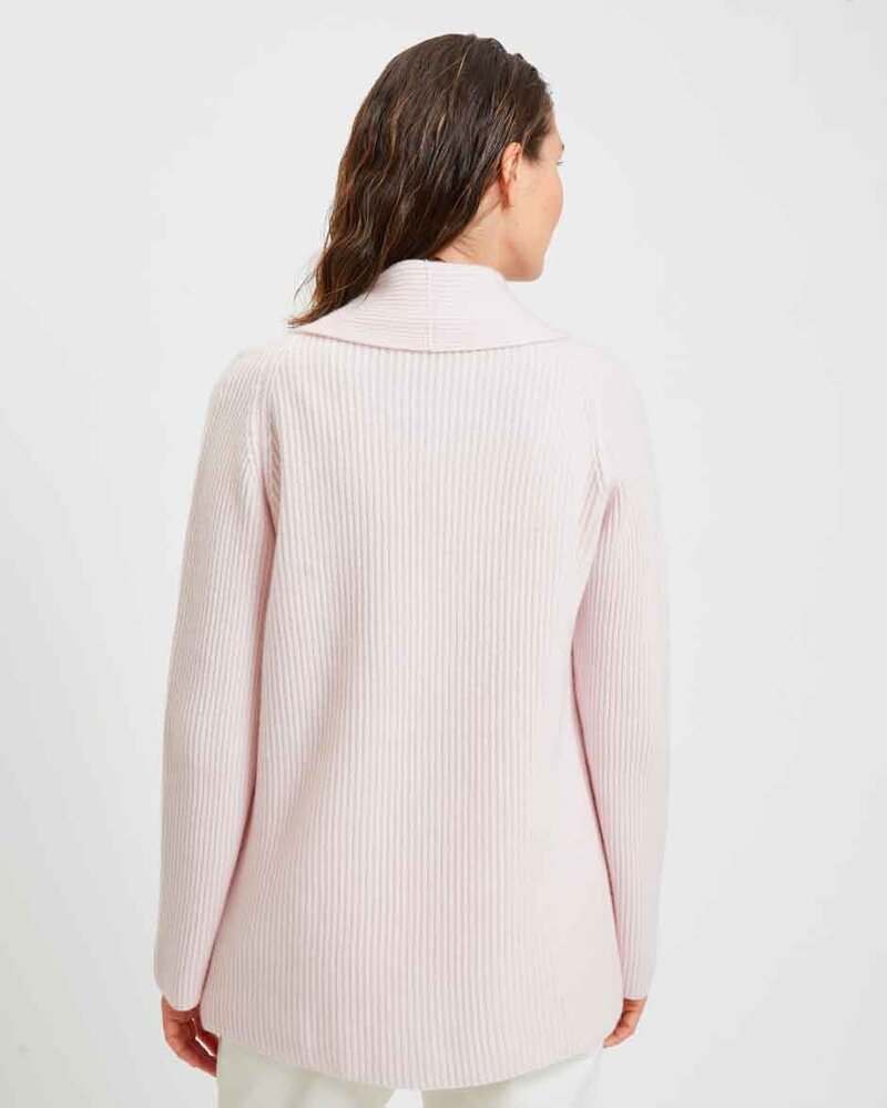 BEATRICE RIBBED JACKET: LIGHT PINK