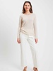 GIULIA 100% CASHMERE KNITTED CREW NECK:  SAND