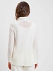 PAOLA FEATHER WEIGHT 100% CASHMERE CARDIGAN: IVORY