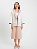 CASHMERE DOUBLE FACE REVERSIBLE JACKET: IVORY-TAUPE