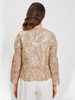 HAND MADE INTERICATE LACE JACKET:  GOLD