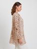 HAND MADE INTERICATE LONG LACE JACKET:  GOLD