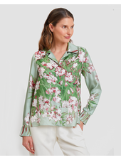 SILK COLLAR SHIRT: LIGURIA: GREEN