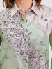 100% SILK PRINTED SHIRT: ITALY: CELADON