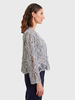 HAND MADE INTERICATE LACE JACKET:  SILVER