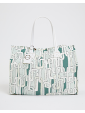 TOTE BAG SMALL: CHAINS : LIGHT GREEN