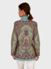 SILK PRINTED QUILTED JACKET: PAISLEY SAGE