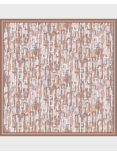 CASHMERE PRINTED SCARF: CHAINS: LIGHT PINK