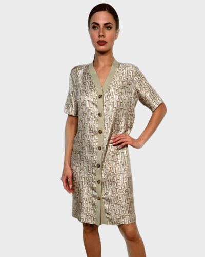 slim fit dress slacks Gold Lurex Cardigan main image 0