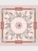 PRINTED CASHMERE SCARF: STIRRUPS: PINK