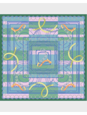 CASHMERE PRINTED SCARF: VENEZIA: GREEN