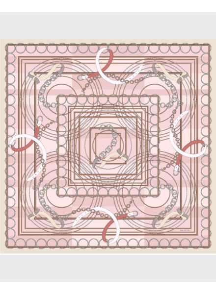 CASHMERE PRINTED SCARF: VENEZIA: PINK