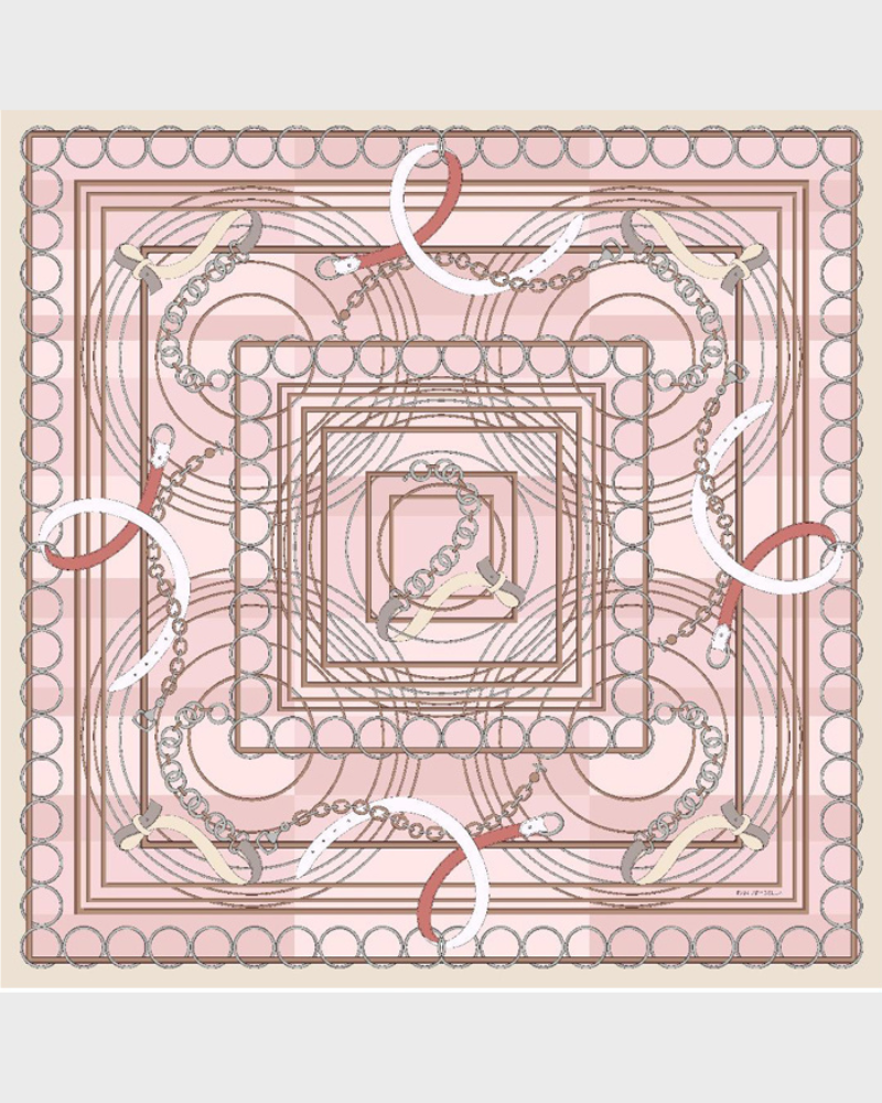 CASHMERE PRINTED SCARF: VENEZIA: PINK