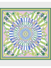 PRINTED CASHMERE SCARF: FIRENZE : LIME