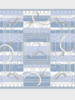 CASHMERE PRINTED SCARF: VENEZIA: BLUE