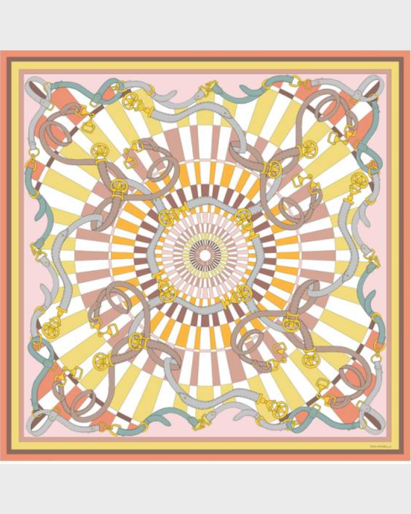 CASHMERE PRINTED SCARF: FIRENZE : MELON