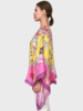 CASHMERE PRINTED PONCHO: TOY HORSES: PINK