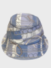 PRINTED BUCKET HAT:  VENEZIA: BLUE