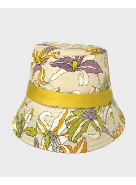 PRINTED BUCKET HAT: FIRENZE: BLUE - RANI ARABELLA