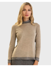 KNIT TWO-TONES SWEATER