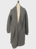 CASHMERE LONG HOODED SWEATER, GRAY