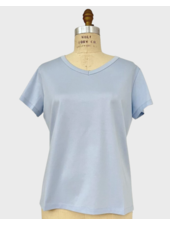 COTTON T-SHIRT: LIGHT BLUE