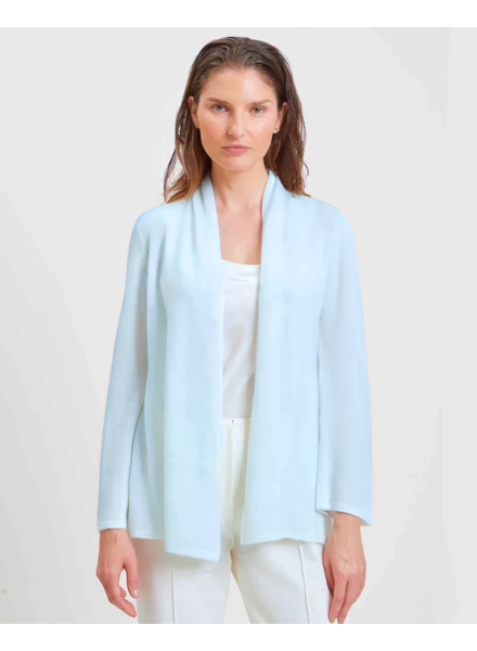 ORGANIC COTTON RIBBED V-NECK CARDIGAN: PINK