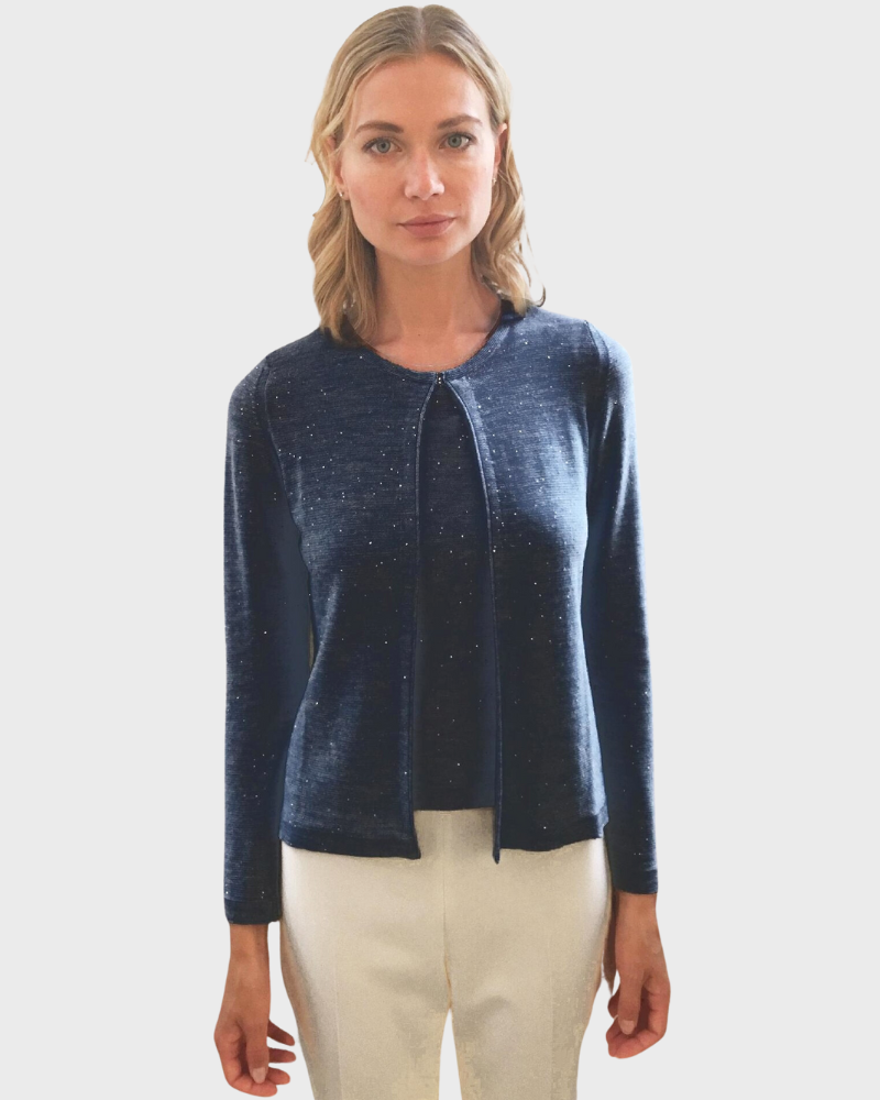 CASHMERE SILK TWINSET with Sequence