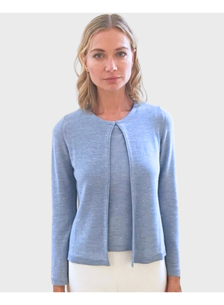 CASHMERE SILK TWINSET with Sequence