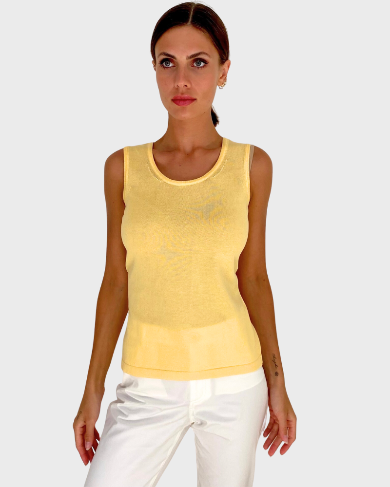 ORGANIC COTTON TANK: YELLOW