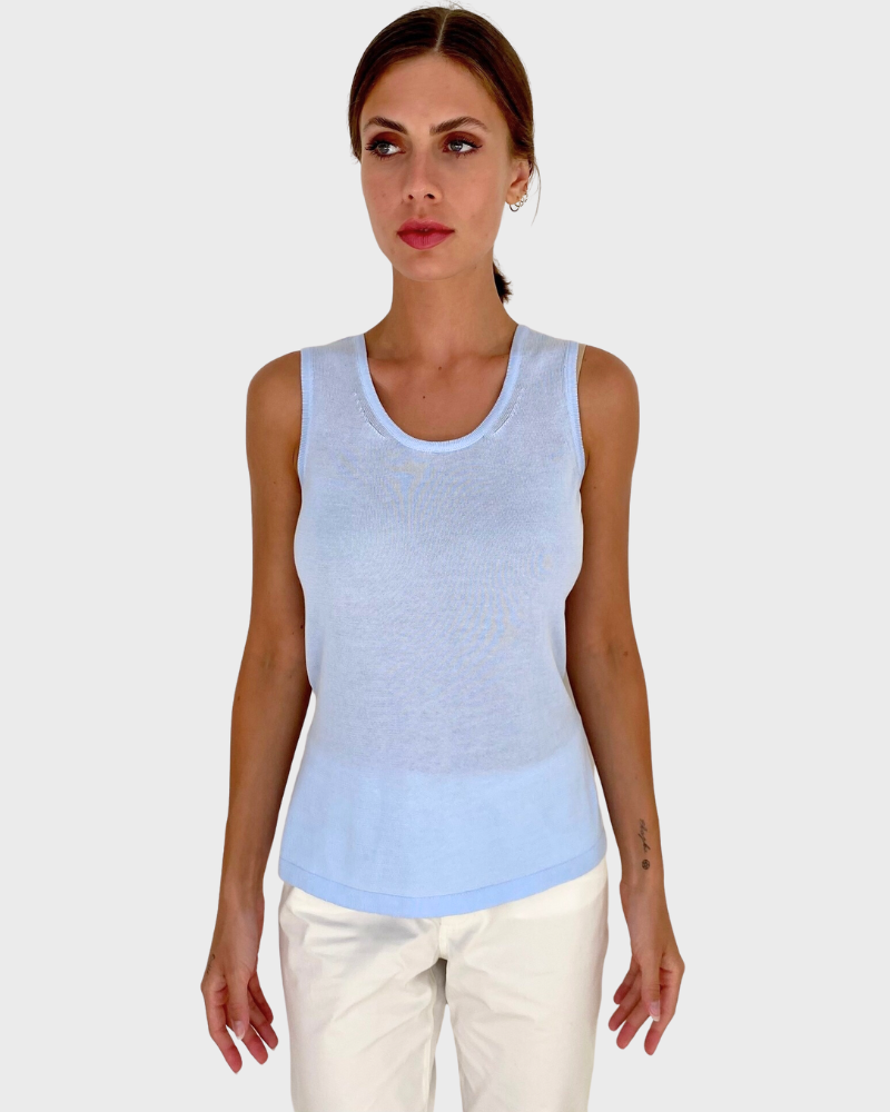 Linen/Organic Cotton Tank Top