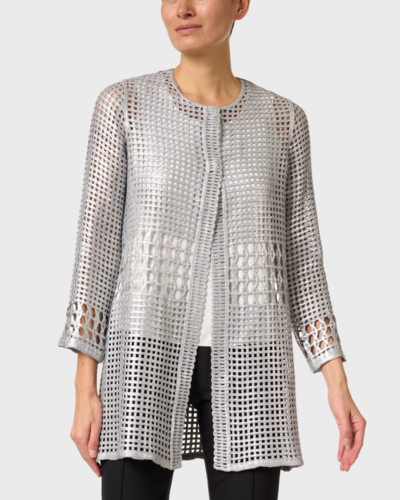 【4月中まで出品】acka lace sleeve jacket Lace Knee Length 3/4 Sleeve Jacket With Appliqued - Jackets